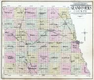 Grand Forks County Outline Map, Grand Forks County 1909